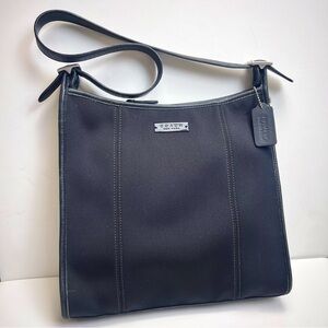 COACH Vintage 90s Neoprene Shoulder Bag Style No. 6333, Color: Black
